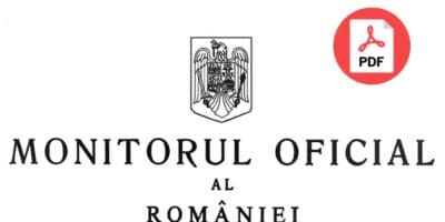 Monitorul Oficial al României în format electronic PDF